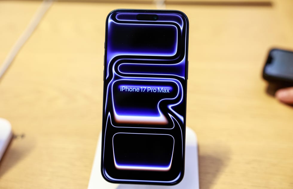 the apple iphone 17 pro max during the first day of in store sales of apples latest products at apples fifth avenue store in new york, us, on friday, sept. 19, 2025. the new iphone 17 is seen as the most significant upgrade apple has brought to its iphone lineup in years, with a refreshed design and souped up camera system. photographer: kena betancur/bloomberg via getty images