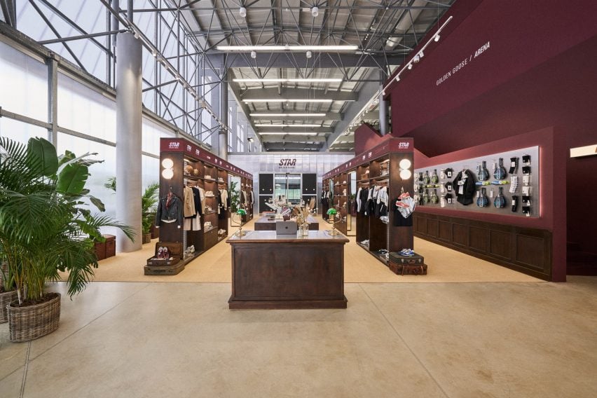 Interior of the Golden Goose Arena padel centre by Novembre Studio