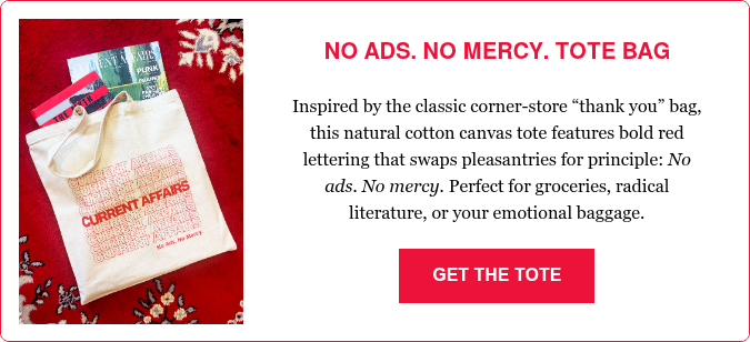 Red Current Affairs Canvas Tote Bag