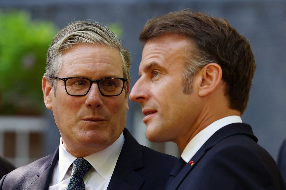 Keir Starmer and Emmanuel Macron