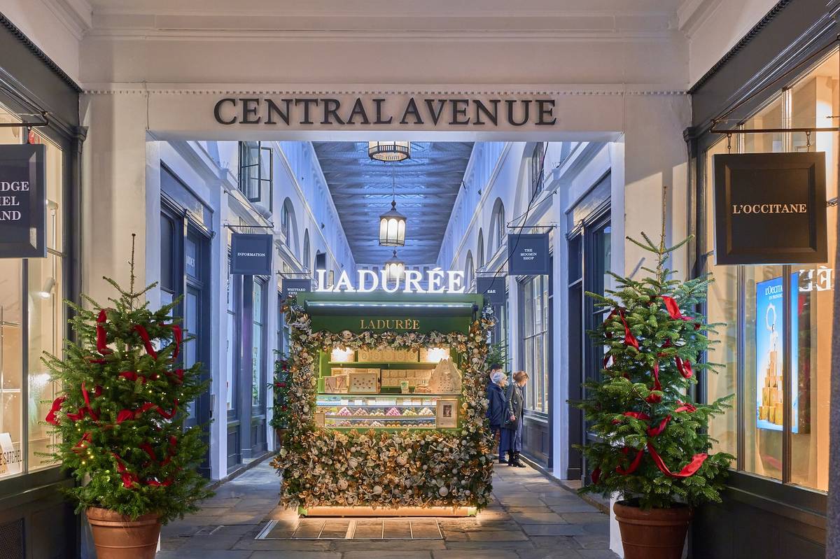 laduree cart in covent garden