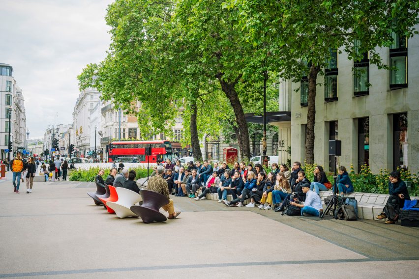 35-metre-long seats by Millimetre