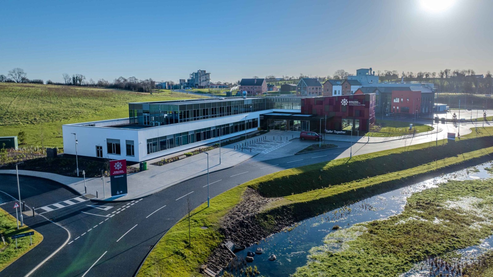 The Northern Ireland Fire & Rescue Service (NIFRS) Learning & Development College in Cookstown. Image credit: NIFRS.