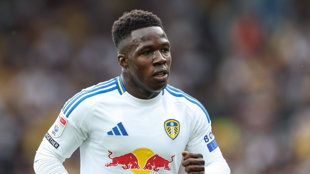 Wilfried Gnonto running for Leeds