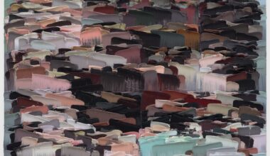 an abstract impasto painting by Li Songsong