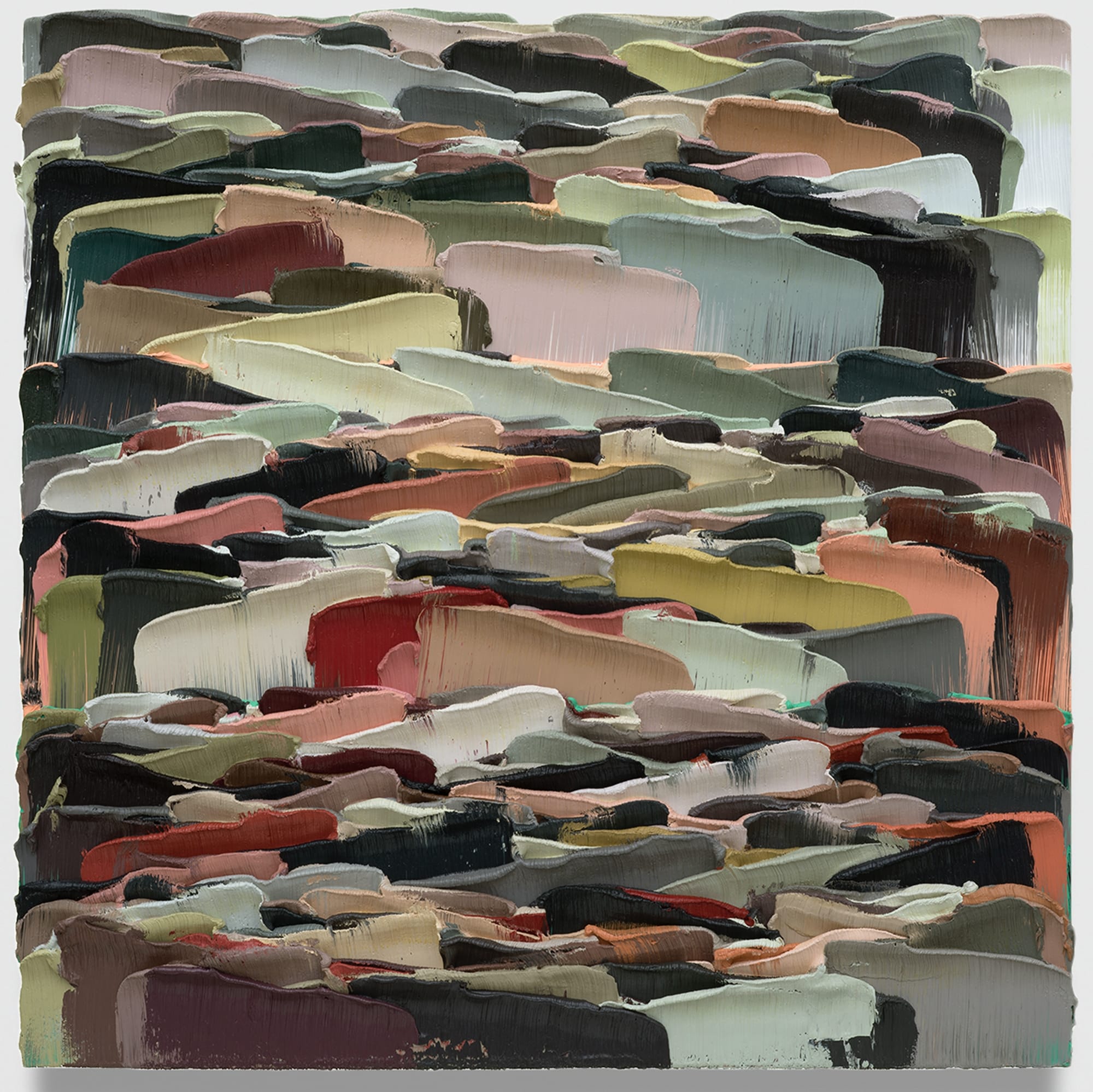 an abstract impasto painting by Li Songsong