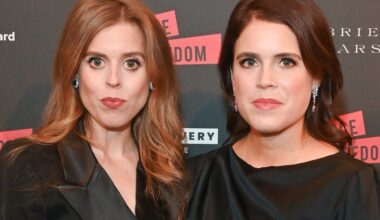 Lip reader decodes Beatrice and Eugenie's "hard" exchange at first public outing since Andrew lost his title