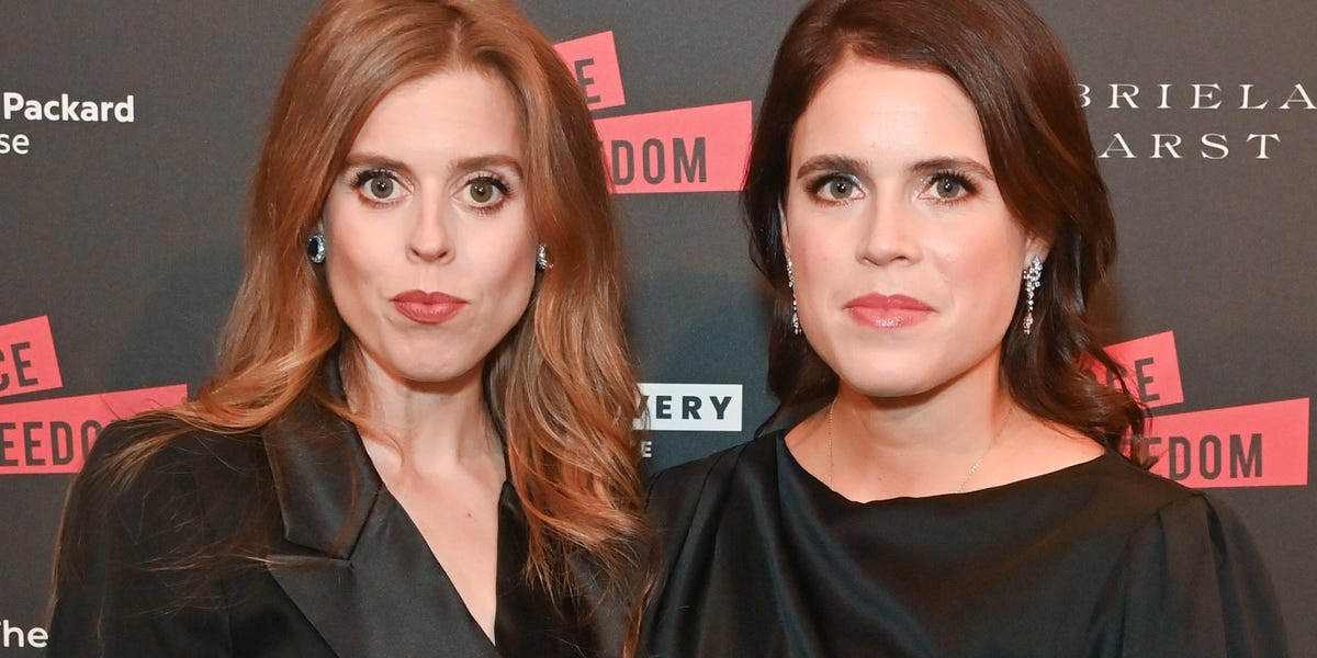 Lip reader decodes Beatrice and Eugenie's "hard" exchange at first public outing since Andrew lost his title