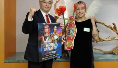 Mizuki Hiruta Honored Before Ring, WBO Junior Bantamweight Title Defense