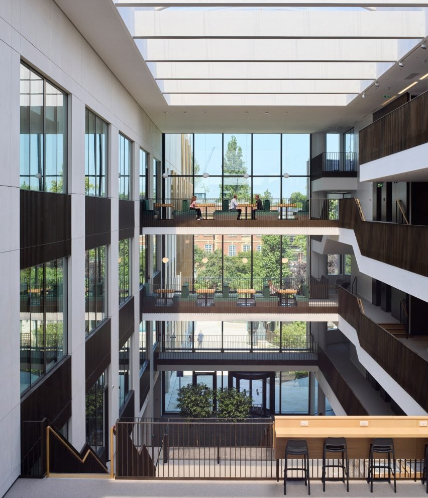 Atrium within the Life and Mind Building by NBBJ