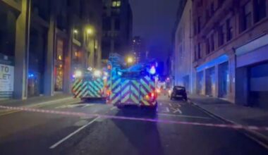 Glasgow city centre street sealed off after major fire as witnesses report 'explosions' going off