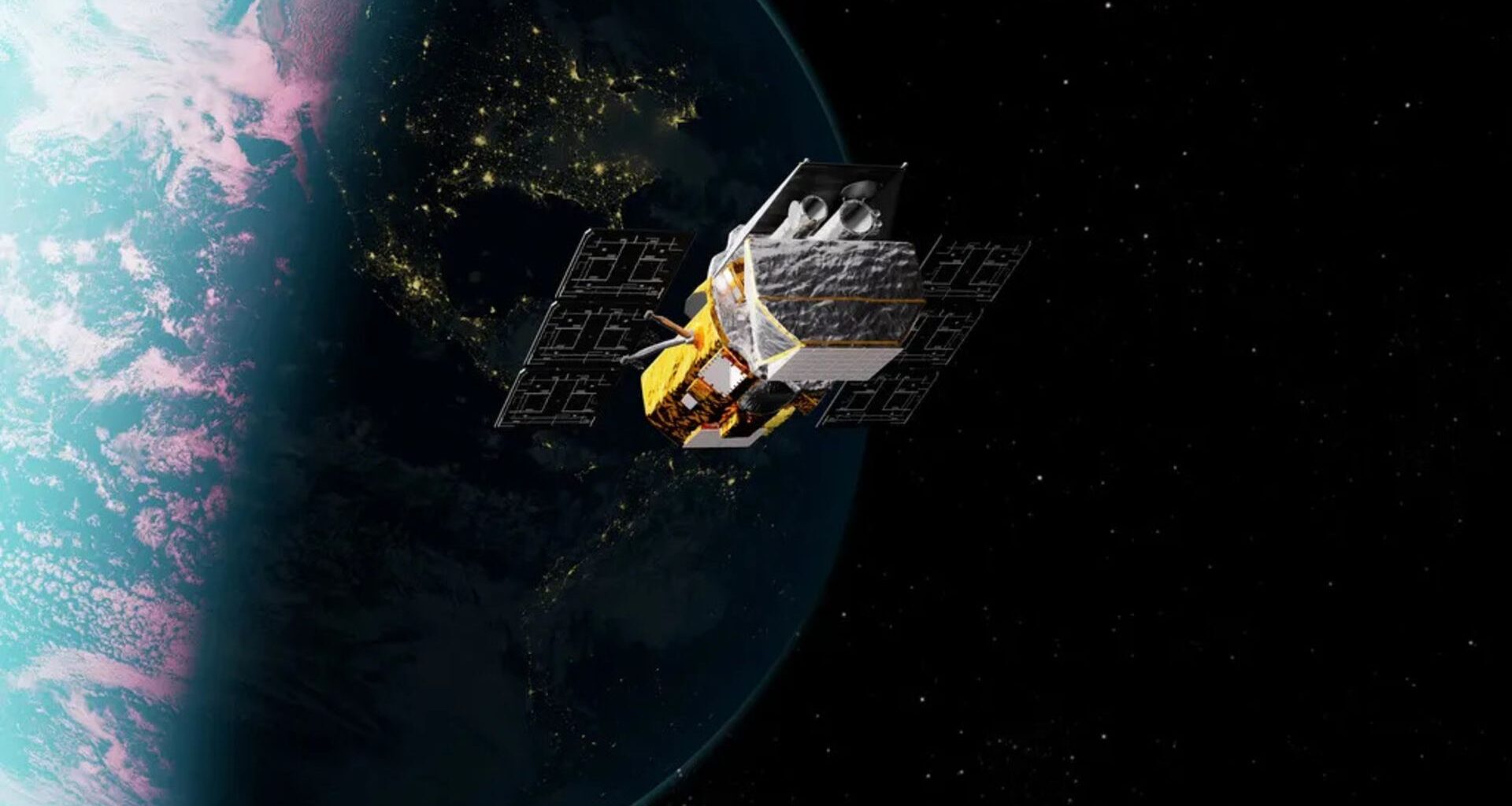 NASA's Neil Gehrels Swift Observatory, shown in this artist&rsquo;s concept, orbits Earth as it studies the ever-changing universe.