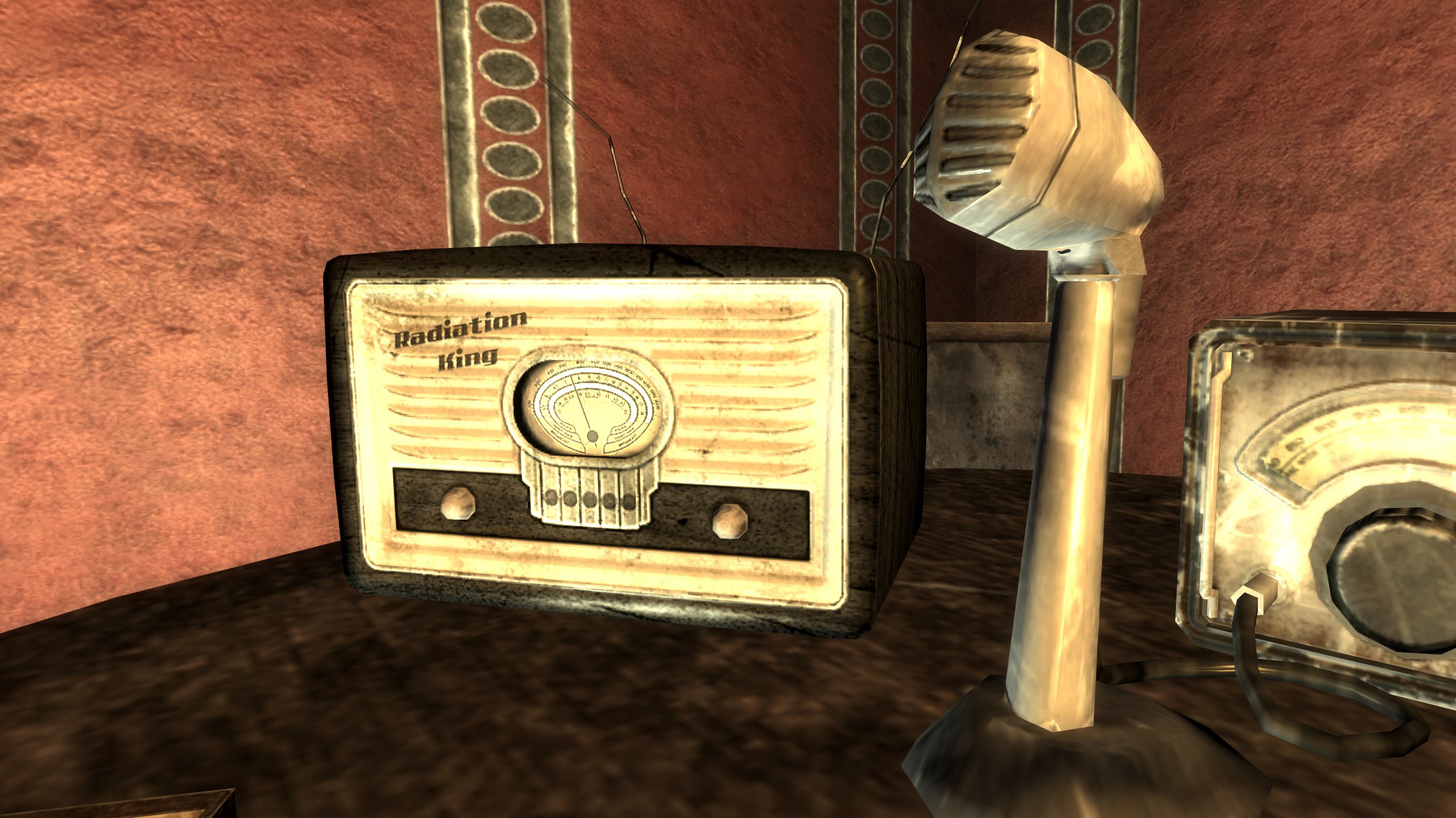 A radio and microphone from Fallout New Vegas