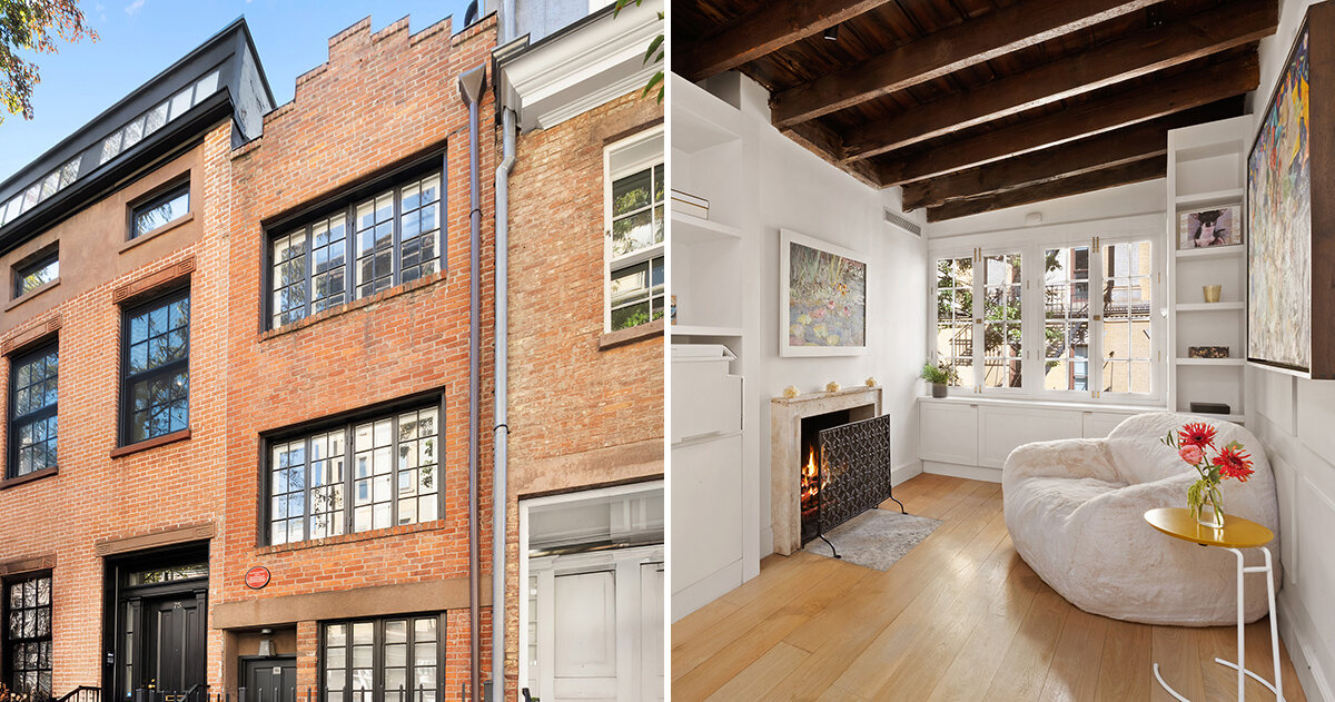 step inside new york's narrowest townhouse, under nine feet wide