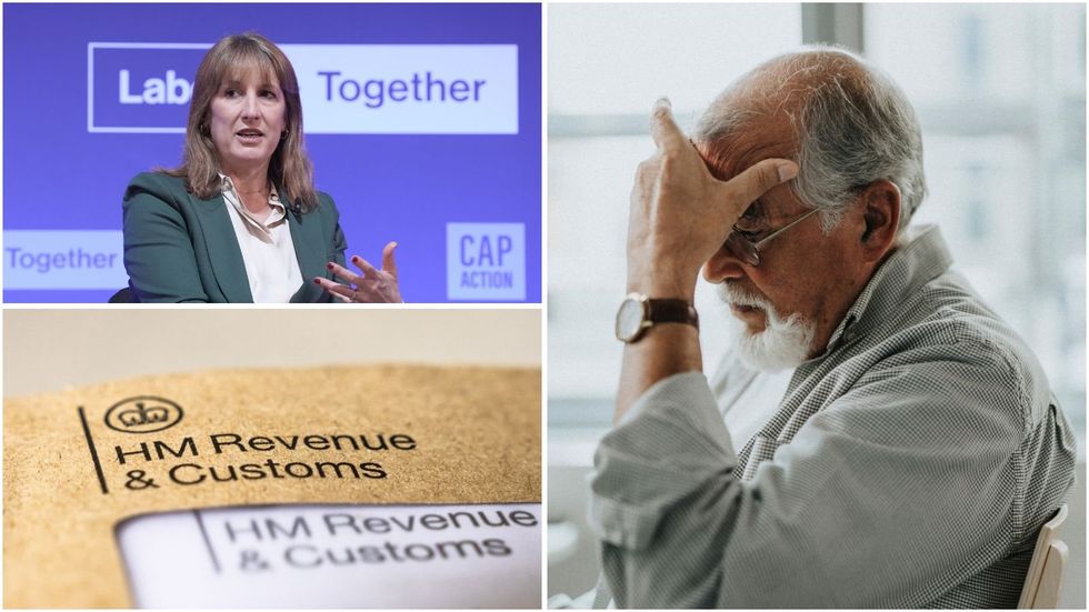 Older man, Rachel Reeves and HMRC letter