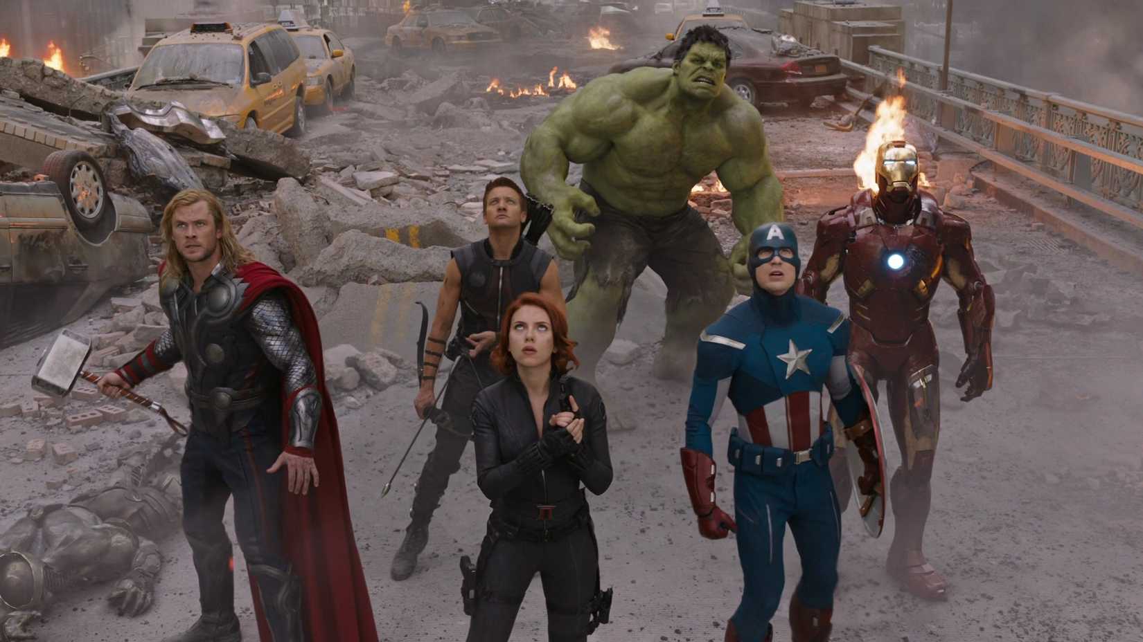 Original Avengers from the Battle of New York stood together