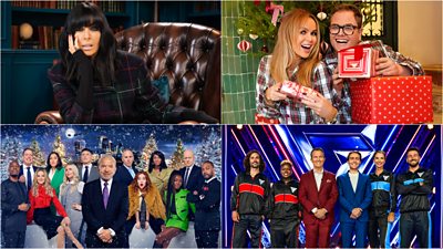 Stills from The Traitors, Amanda and Alan's Spanish Christmas, the Celebrity Apprentice Christmas Specials and Gladiators Celebrity Special