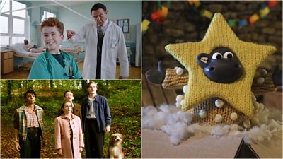 Stills from Dexter Procter The 10-Year-Old Doctor, The Famous Five and Shaun The Sheep's Fleece Navidad
