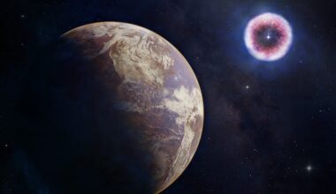 Illustration of a potentially habitable exoplanet and a supernova. (Credit: NASA/ CXC/ M. Weiss)
