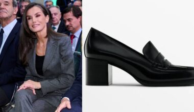 Queen Letizia of Spain attends the event "Data That Improve Lives" organized by the BBVA Microfinance Foundation at the Marques de Salamanca Palace on Wednesday in Madrid.