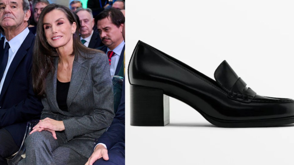 Queen Letizia of Spain attends the event "Data That Improve Lives" organized by the BBVA Microfinance Foundation at the Marques de Salamanca Palace on Wednesday in Madrid.