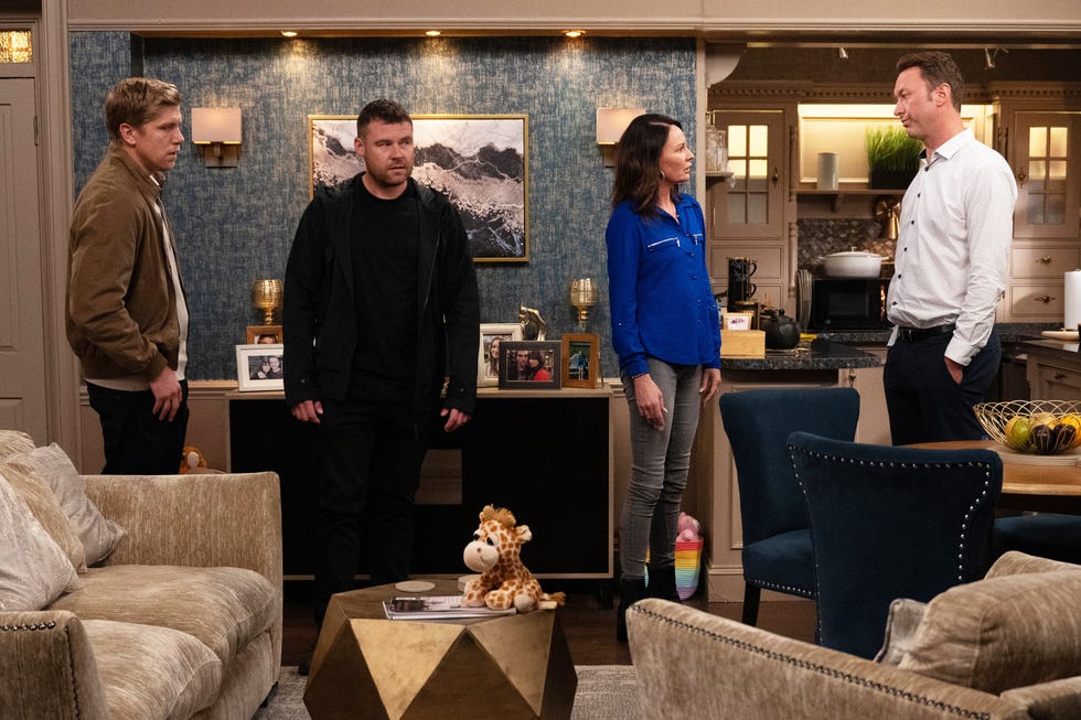 Robert Sugden, Aaron Dingle, Chas Dingle, Liam Cavanagh, Emmerdale robert sugden, aaron dingle, chas dingle, liam cavanagh, emmerdale