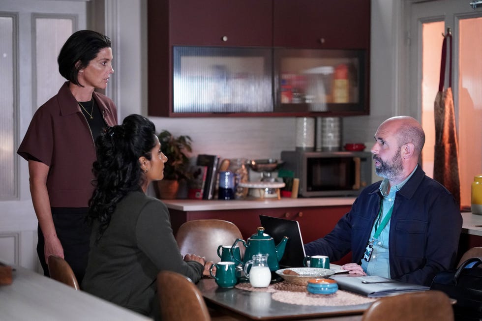 Eve Unwin, Robin, Suki Kaur Panesar, EastEnders eve unwin, robin, suki kaur panesar, eastenders