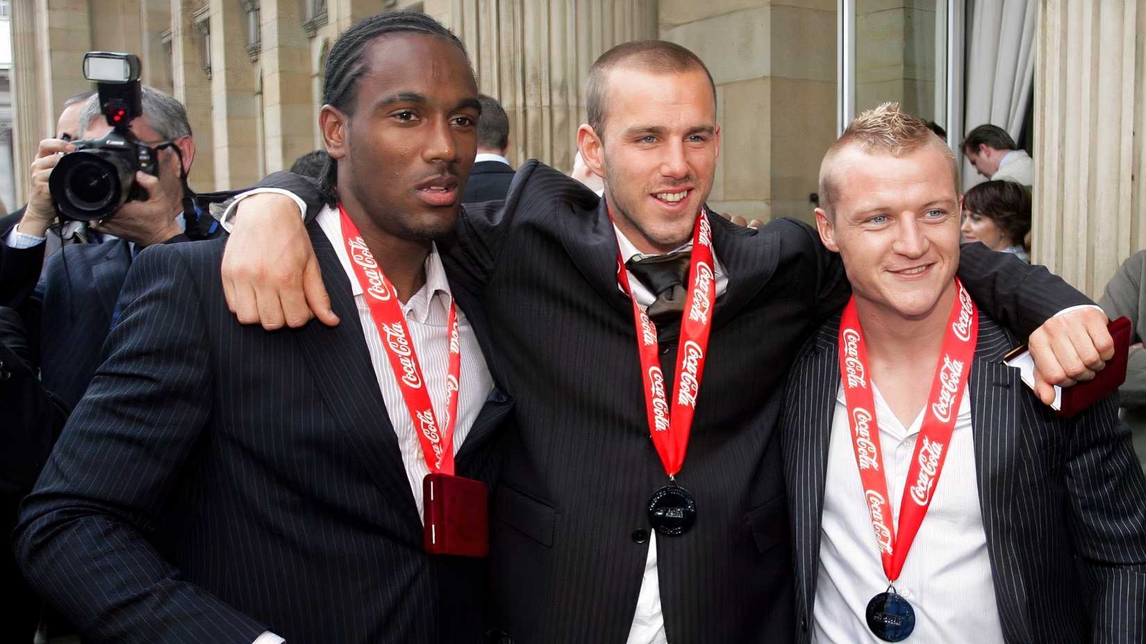 Rowan Vine after Birmingham City's 2006/07 promotion