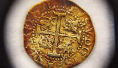 One of the coins recovered from the wreck of the San José. Pic: Armada de la República de Colombia