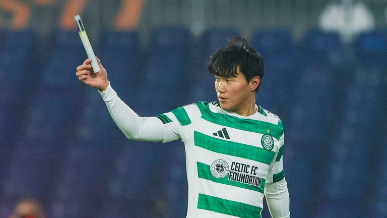 Fireworks landed on the pitch as Feyenoord fans celebrated their opening goal vs Celtic 