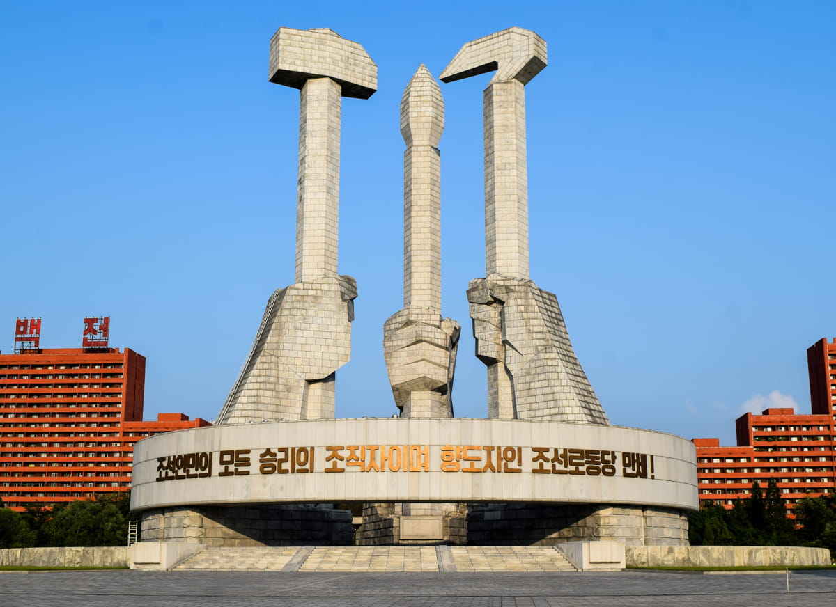 The Monument to Party Founding, Pyongyang, North Korea (Steve Barker/Unsplash)