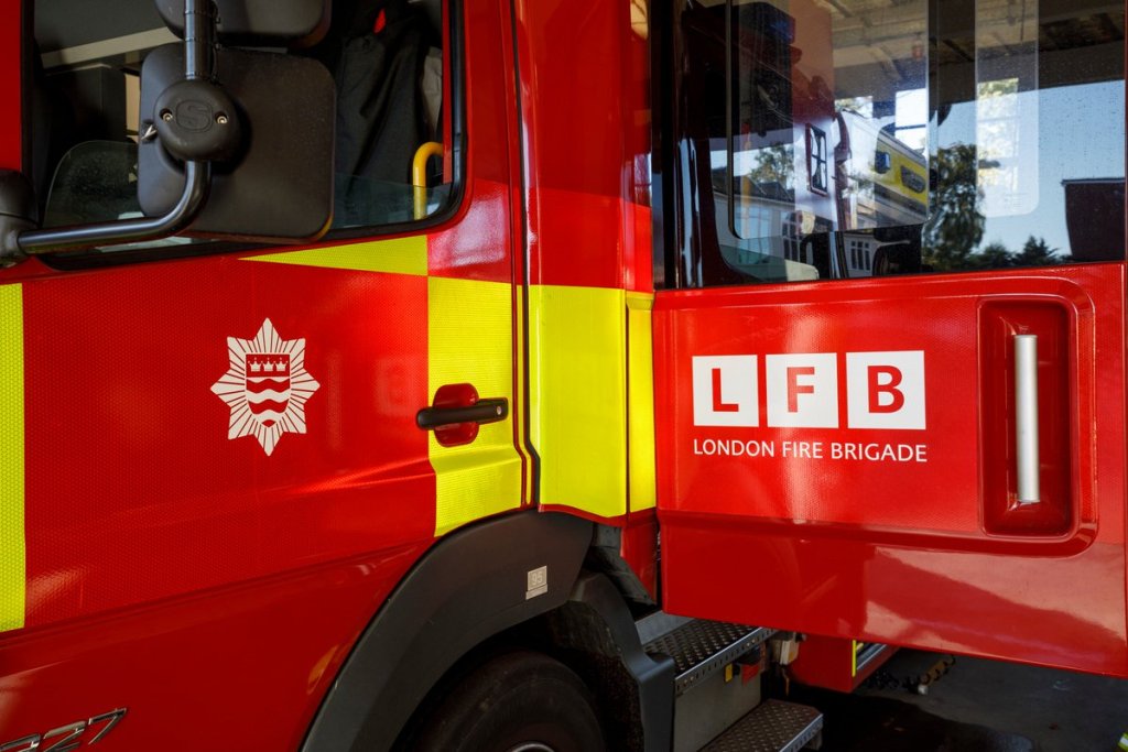 A london fire engine (stock photo)