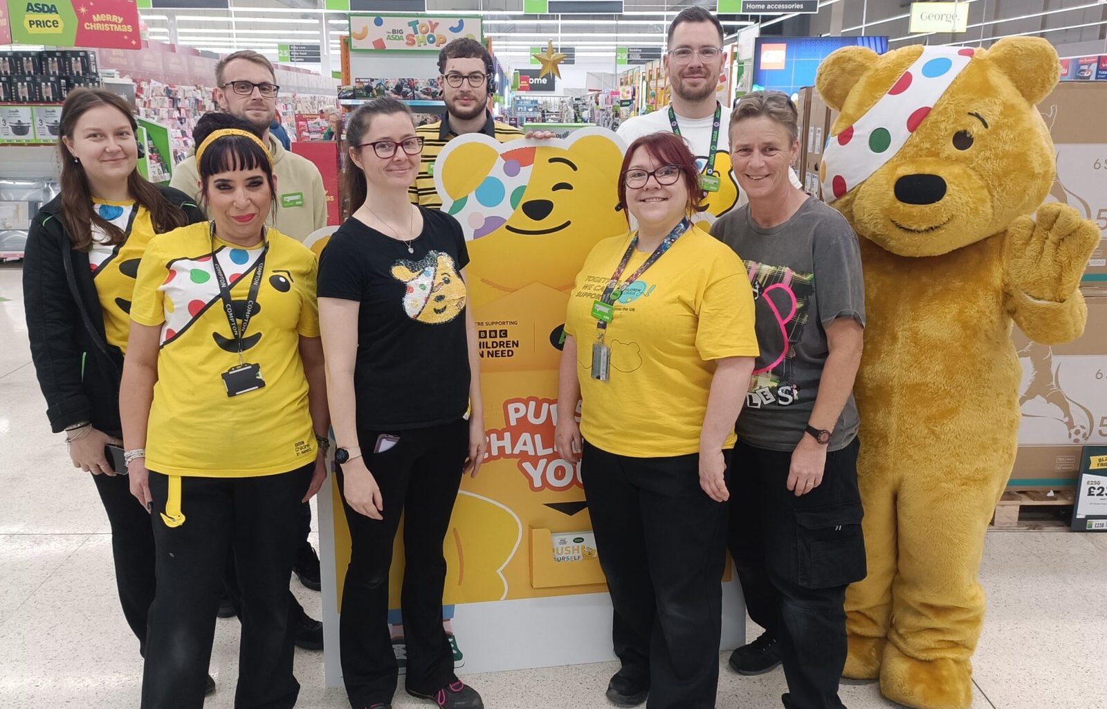 Pudsey Bear tours Boston schools for BBC Children in Need