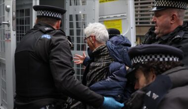 Demonstrators arrested at London protest for Palestine Action