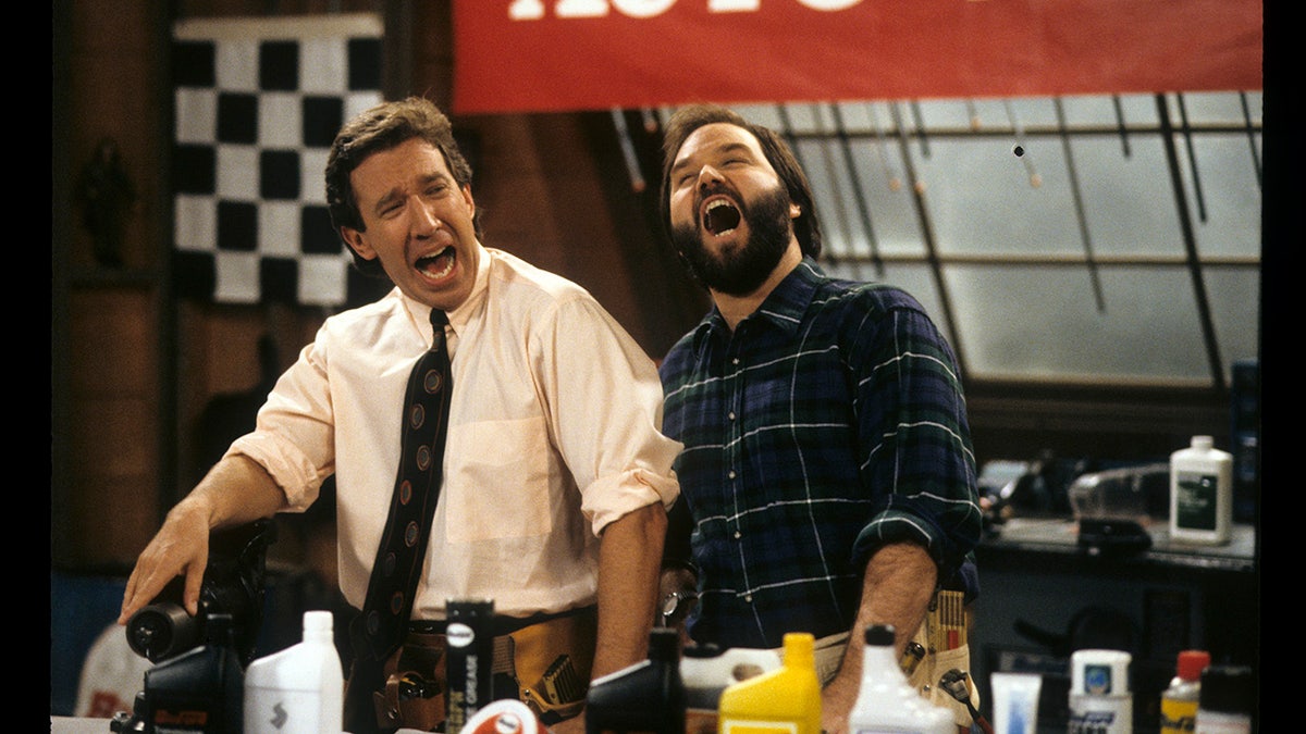 Richar Karn with Tim Allen on Home Improvement in 1992