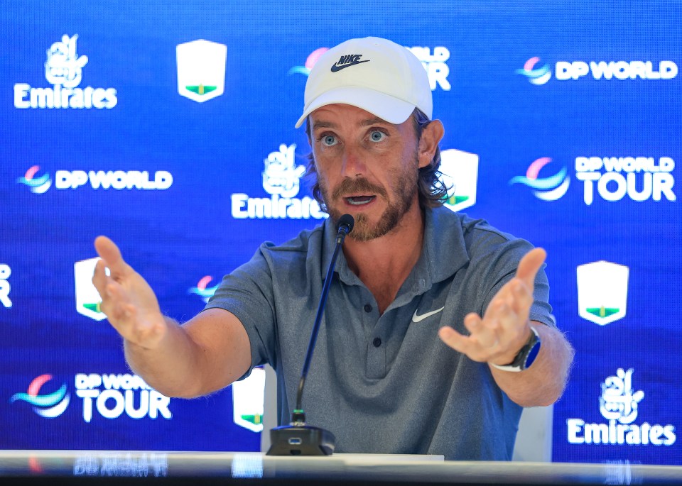 Tommy Fleetwood at the World Tour Championship.