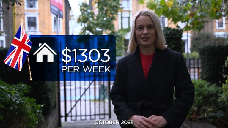 Average weekly rent in London. Source: Office for National Statistics.