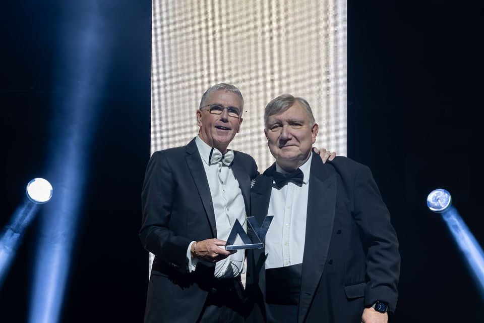 James Conlon (left) with Clive Couldwell from AV Magazine