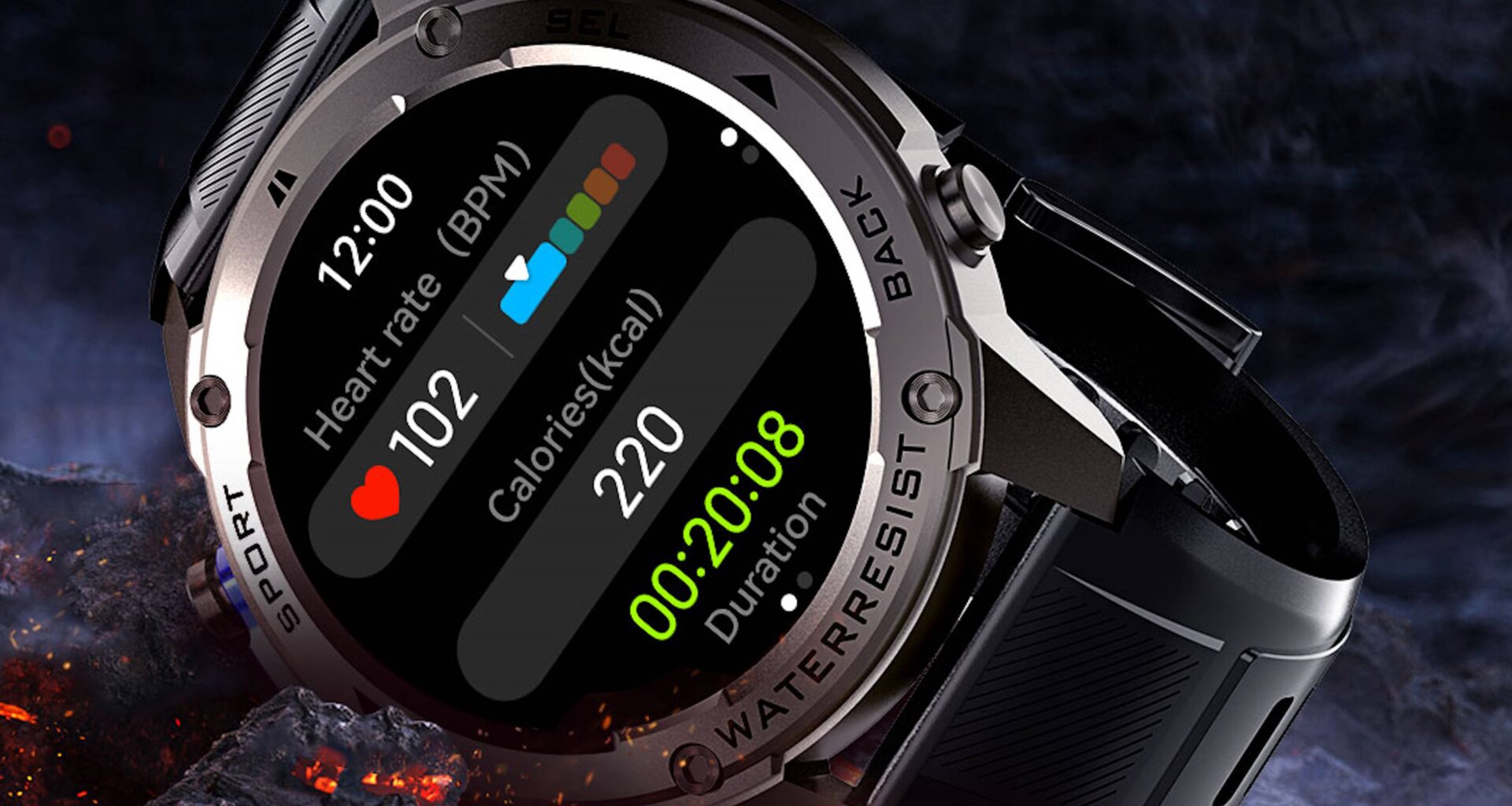Voyager1: Affordable smartwatch with 7-day battery, GPS and AMOLED is waterproof
