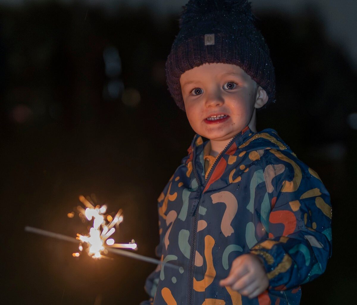 Local people attend organised fireworks display in Clermiston