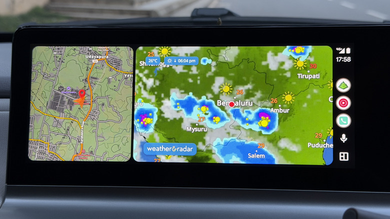 Weather & Radar displaying the local weather