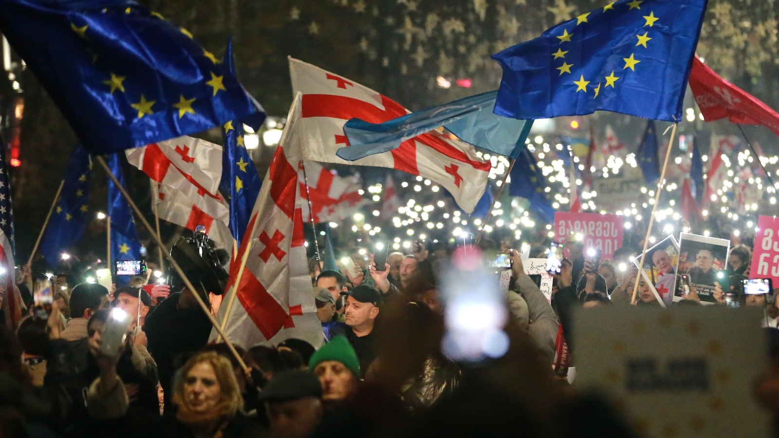 Georgia marks a year of protests since EU talks stalled and crackdown intensified