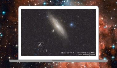 Watch live as near-Earth asteroid Eros buzzes the Andromeda Galaxy on Nov. 30 (video)