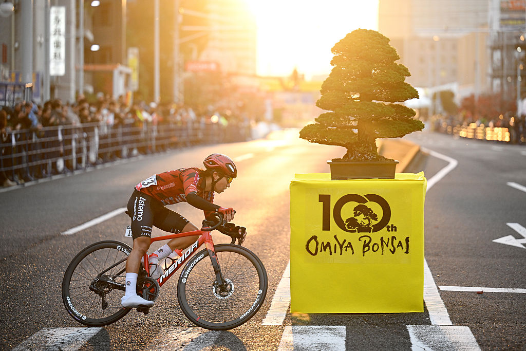 Riders during the 2025 Tour de France Saitama Criterium