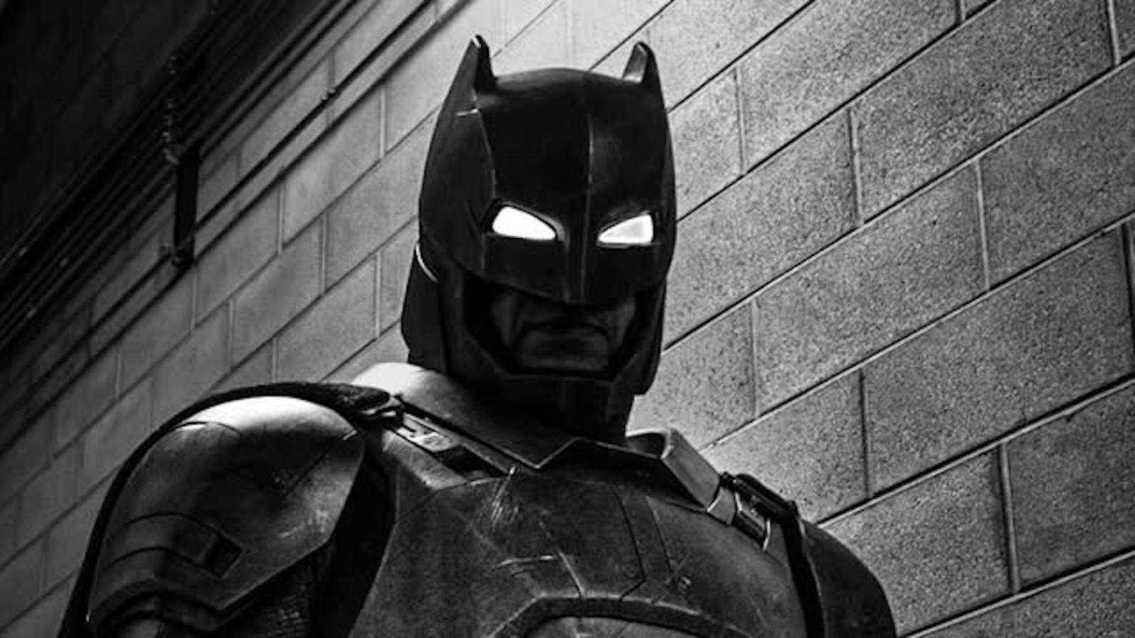 DAWN OF JUSTICE Photo Of Ben Affleck's Armored Batman