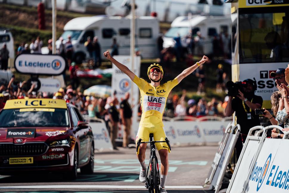 Tadej Pogačar wins stage 15, 2024 Tour de France 