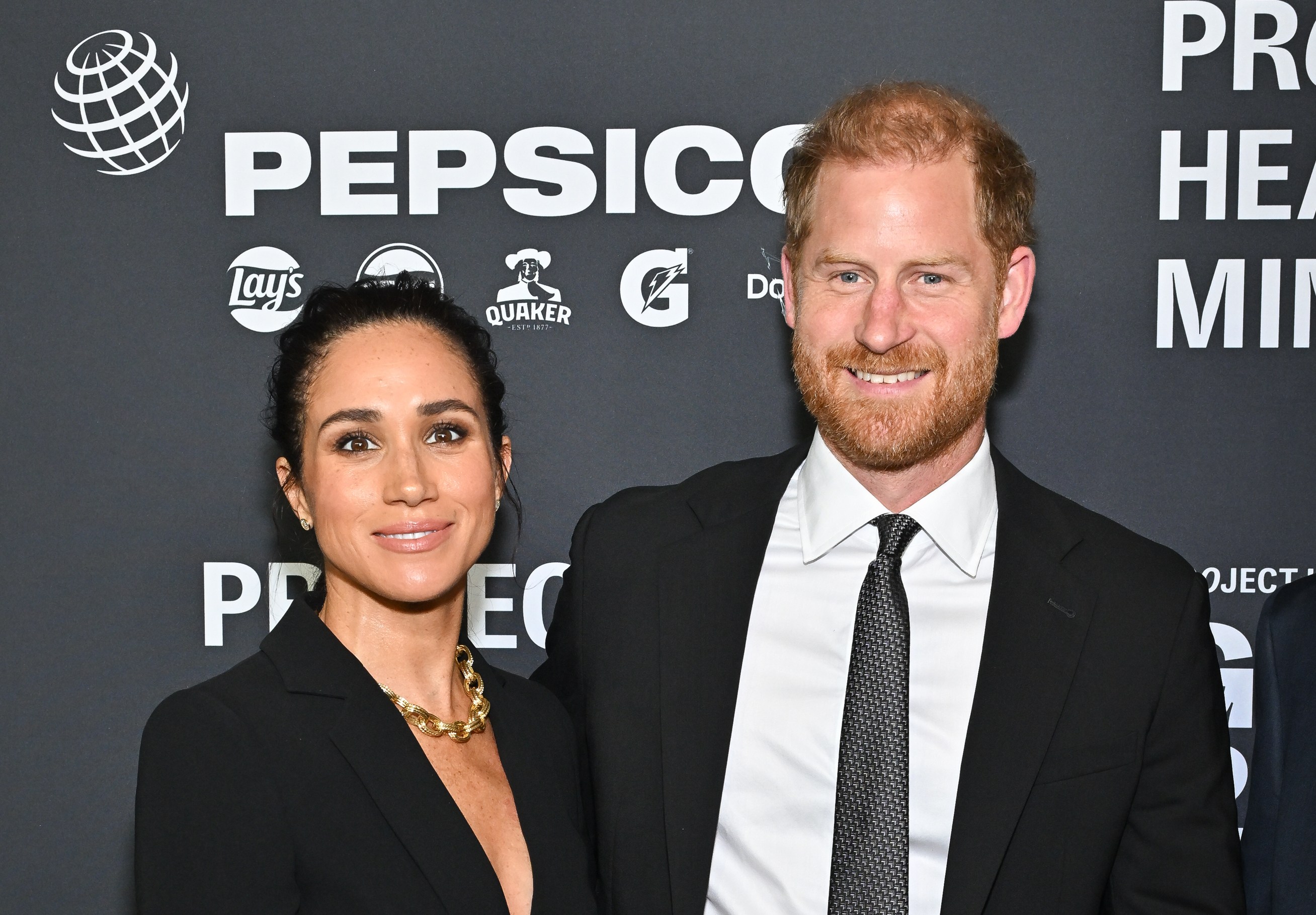Meghan Markle and Prince Harry attending the World Mental Health Day Gala.