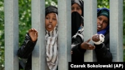 On Poland's Border, A Continued Pushback Against Migrants 'Weaponized' By Belarus