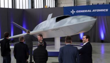 Gambit UAV mockup / Photo credit: General Atomics Europe