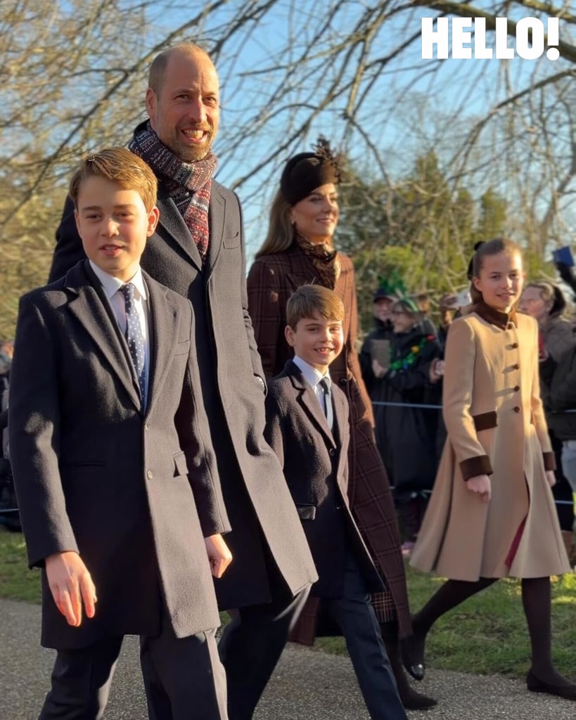 The Wales children looked so sweet next to their parents
